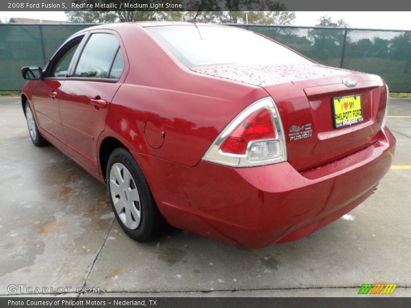 Redfire Metallic / Medium Light Stone 2008 Ford Fusion S
