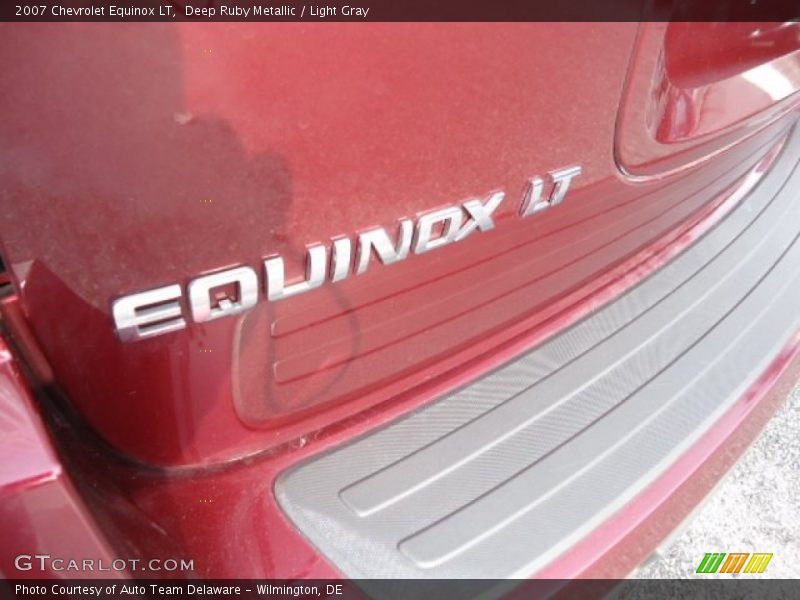 Deep Ruby Metallic / Light Gray 2007 Chevrolet Equinox LT