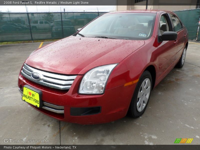 Redfire Metallic / Medium Light Stone 2008 Ford Fusion S