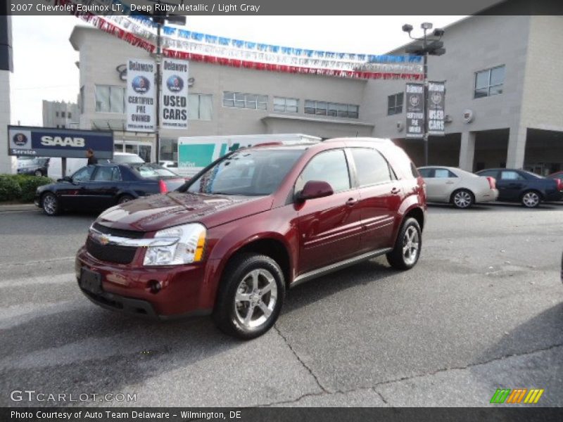 Deep Ruby Metallic / Light Gray 2007 Chevrolet Equinox LT