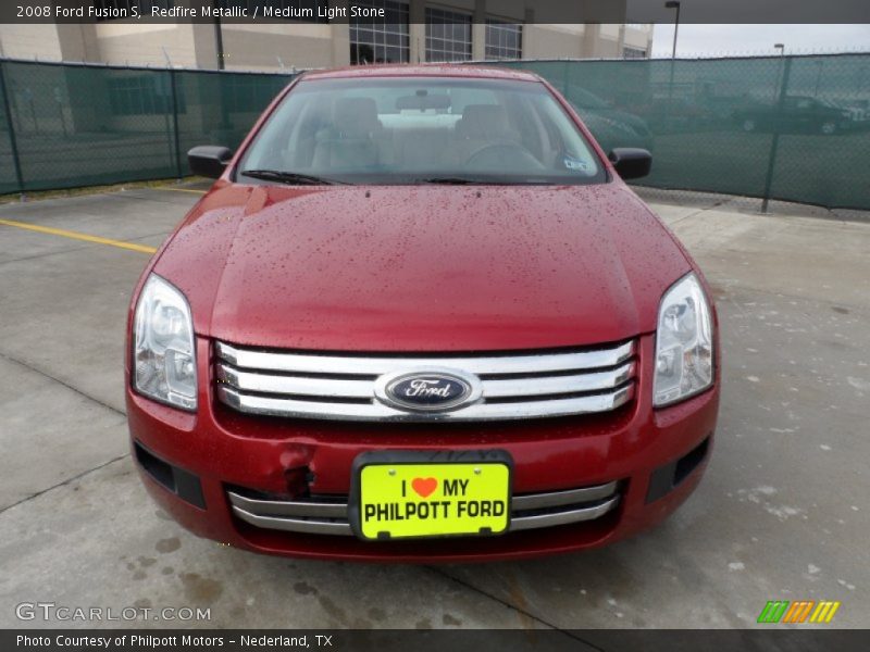 Redfire Metallic / Medium Light Stone 2008 Ford Fusion S