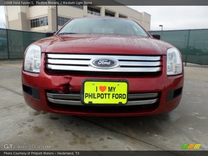 Redfire Metallic / Medium Light Stone 2008 Ford Fusion S