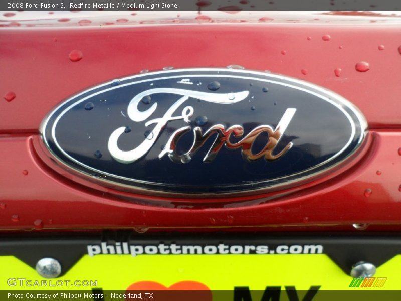 Redfire Metallic / Medium Light Stone 2008 Ford Fusion S