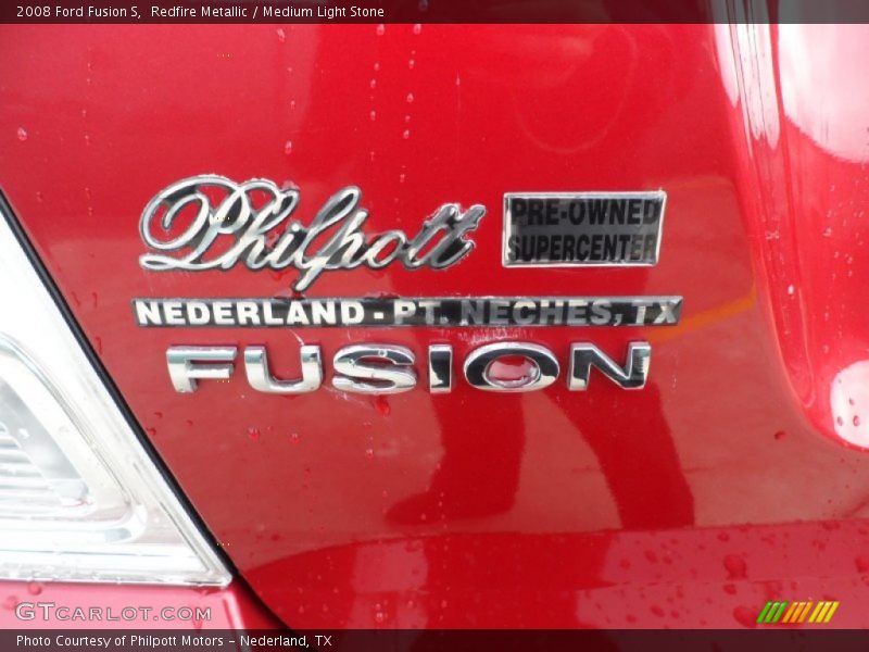 Redfire Metallic / Medium Light Stone 2008 Ford Fusion S
