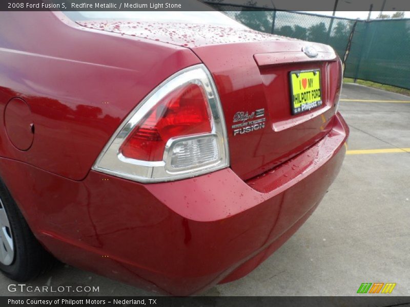 Redfire Metallic / Medium Light Stone 2008 Ford Fusion S
