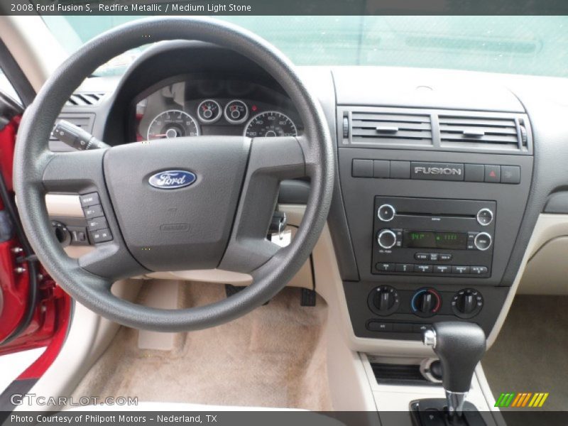 Redfire Metallic / Medium Light Stone 2008 Ford Fusion S