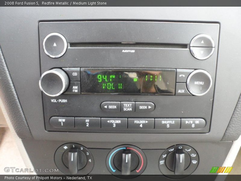 Redfire Metallic / Medium Light Stone 2008 Ford Fusion S