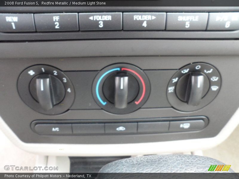 Redfire Metallic / Medium Light Stone 2008 Ford Fusion S