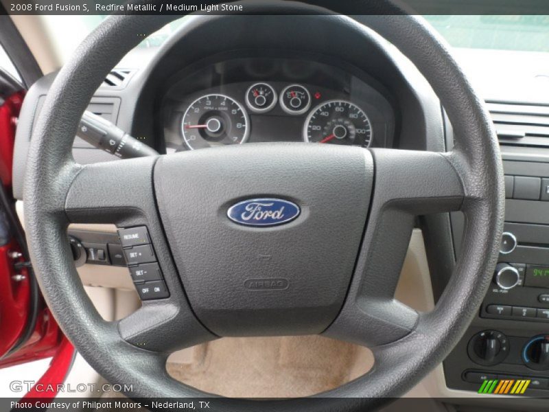 Redfire Metallic / Medium Light Stone 2008 Ford Fusion S
