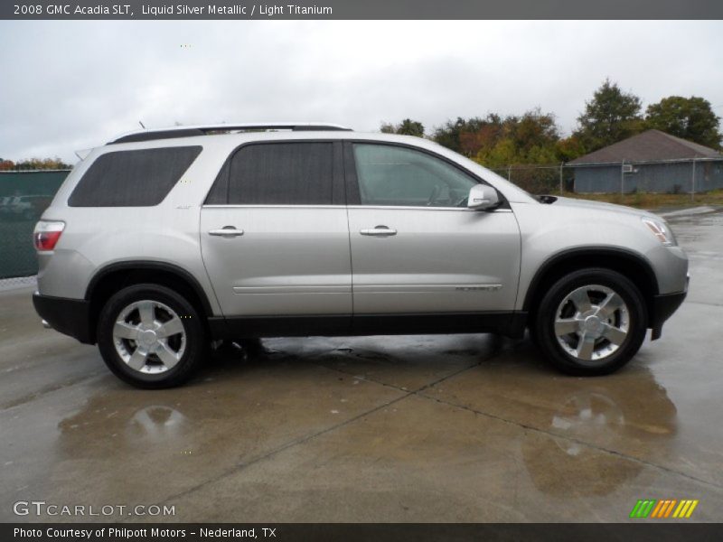 Liquid Silver Metallic / Light Titanium 2008 GMC Acadia SLT