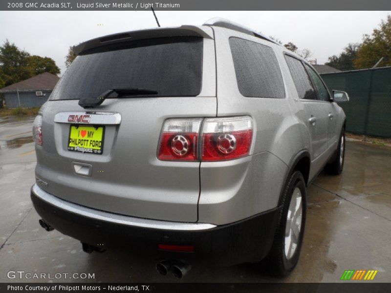 Liquid Silver Metallic / Light Titanium 2008 GMC Acadia SLT