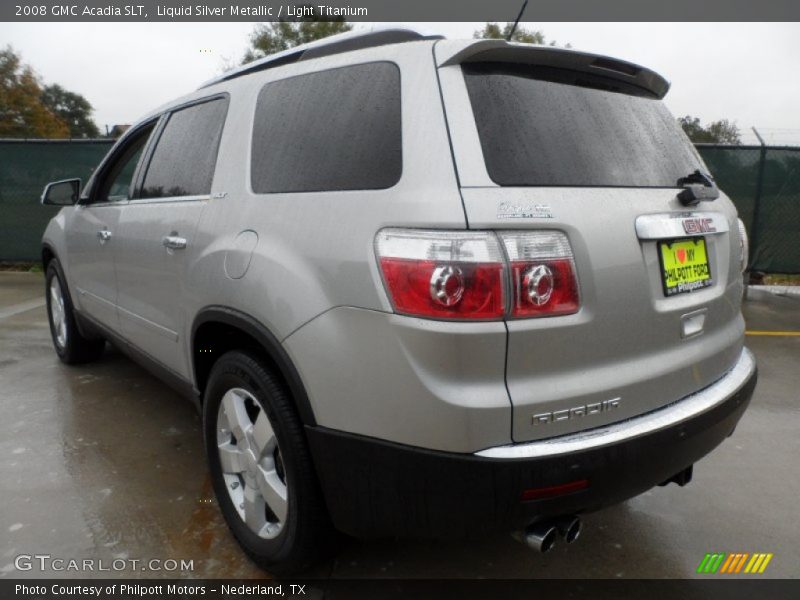 Liquid Silver Metallic / Light Titanium 2008 GMC Acadia SLT