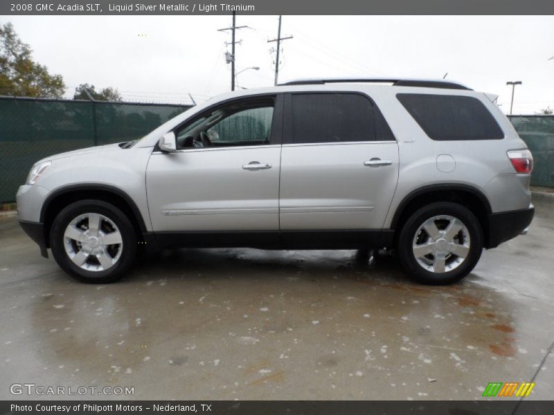 Liquid Silver Metallic / Light Titanium 2008 GMC Acadia SLT