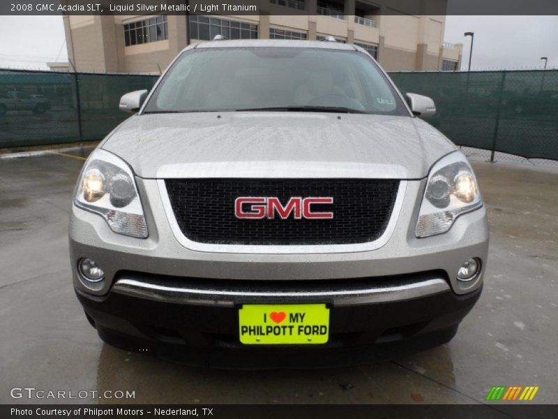 Liquid Silver Metallic / Light Titanium 2008 GMC Acadia SLT