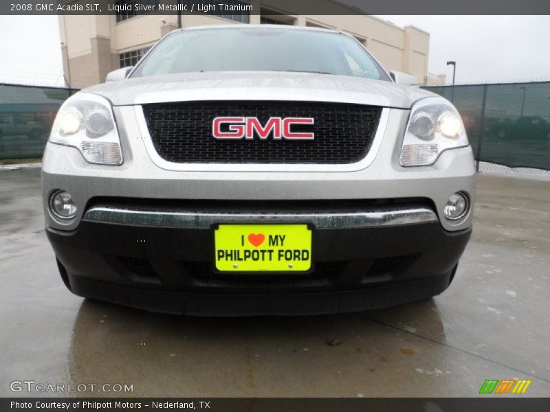 Liquid Silver Metallic / Light Titanium 2008 GMC Acadia SLT