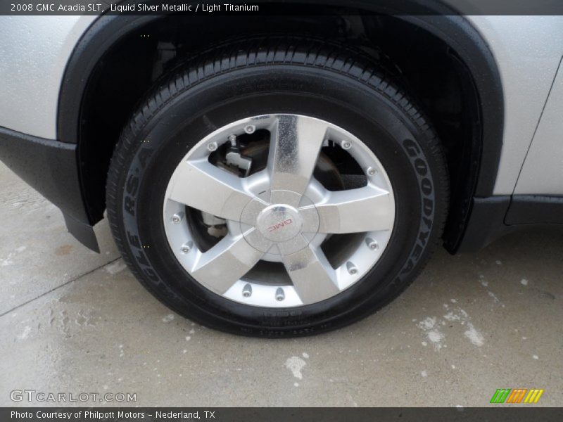 Liquid Silver Metallic / Light Titanium 2008 GMC Acadia SLT