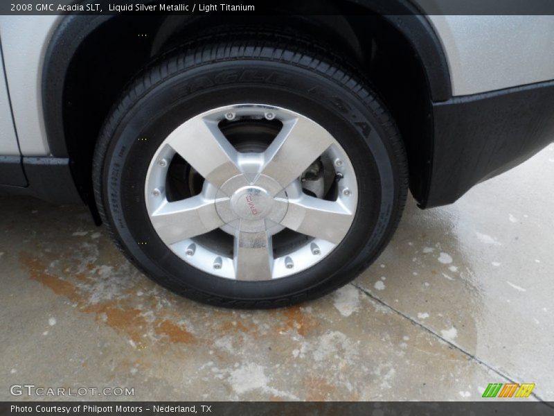 Liquid Silver Metallic / Light Titanium 2008 GMC Acadia SLT