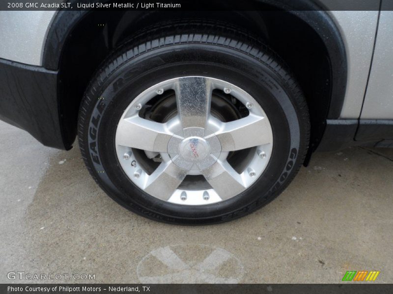 Liquid Silver Metallic / Light Titanium 2008 GMC Acadia SLT