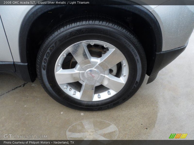 Liquid Silver Metallic / Light Titanium 2008 GMC Acadia SLT