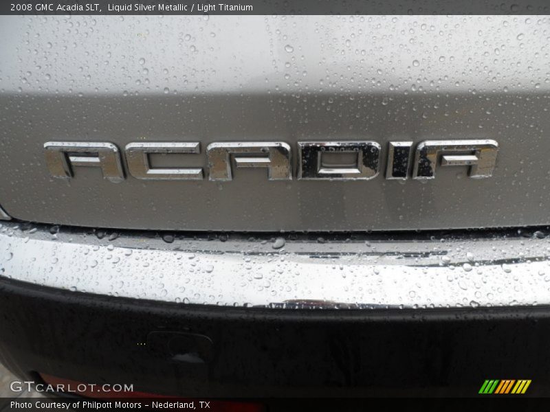 Liquid Silver Metallic / Light Titanium 2008 GMC Acadia SLT