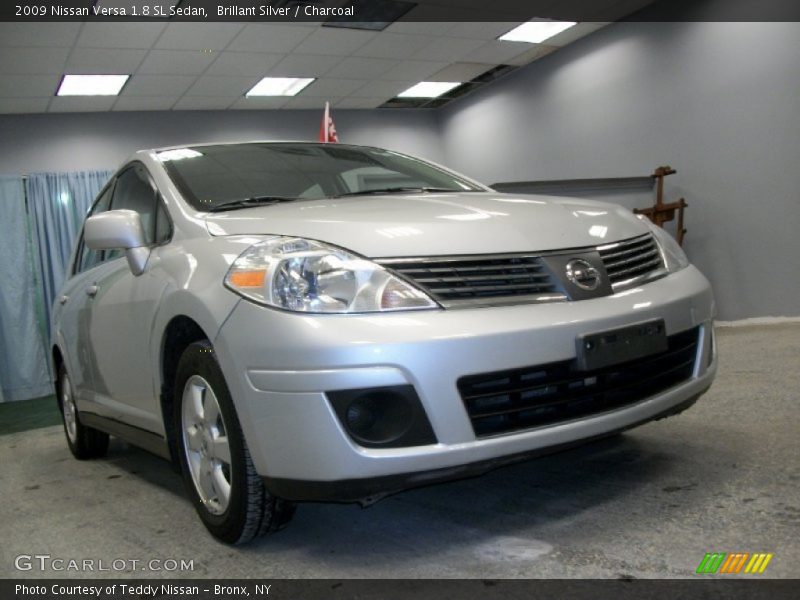 Brillant Silver / Charcoal 2009 Nissan Versa 1.8 SL Sedan