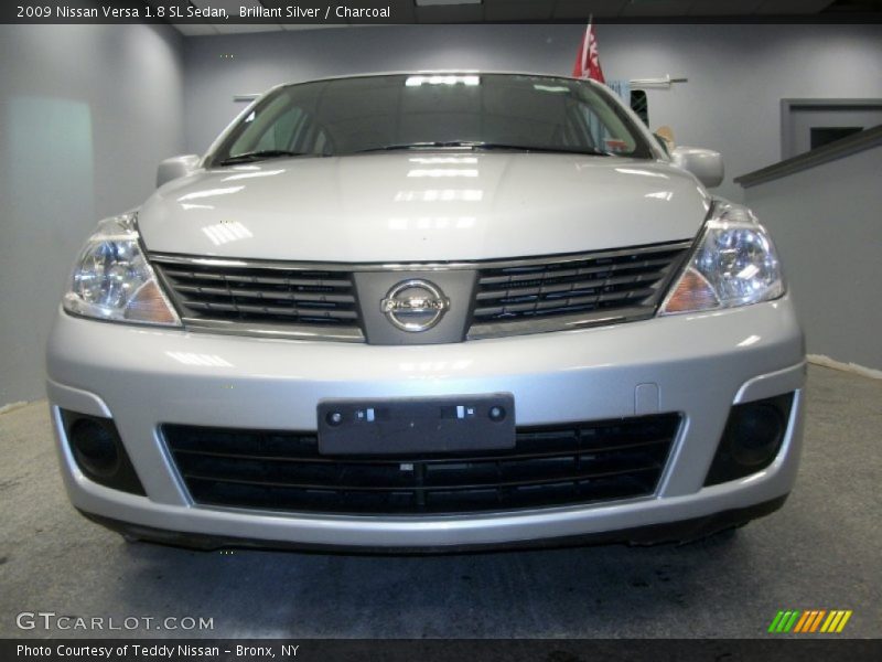 Brillant Silver / Charcoal 2009 Nissan Versa 1.8 SL Sedan