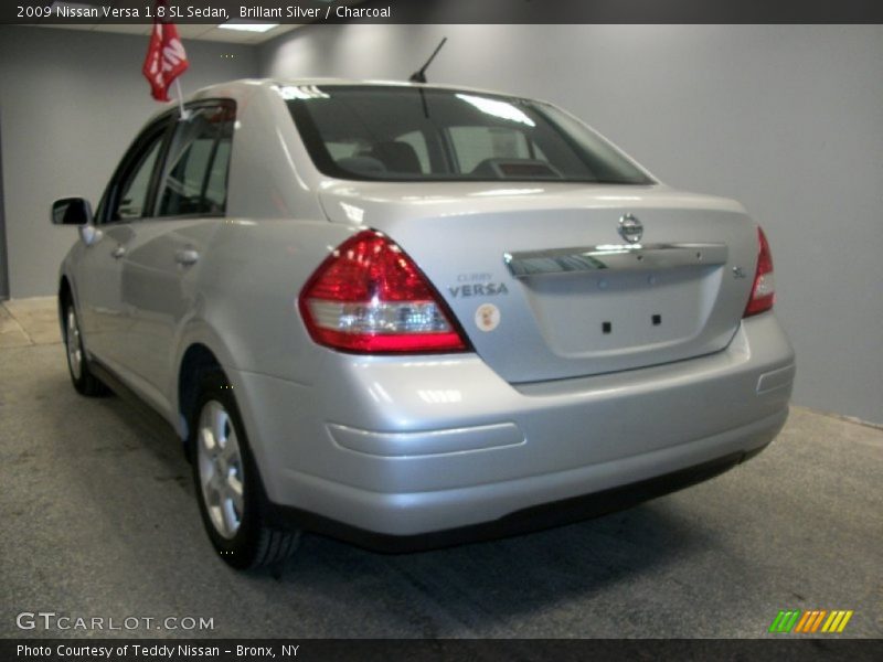 Brillant Silver / Charcoal 2009 Nissan Versa 1.8 SL Sedan