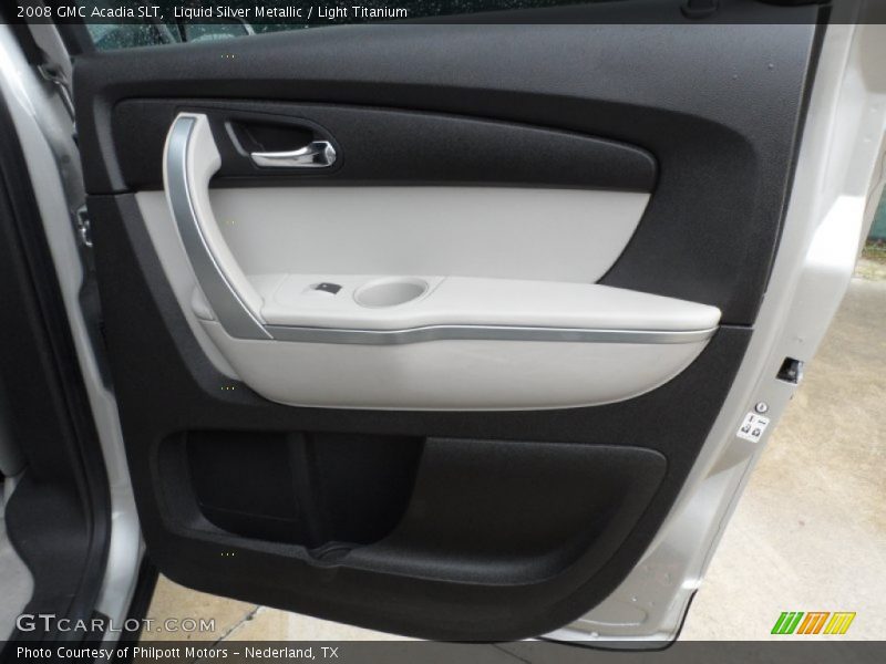 Liquid Silver Metallic / Light Titanium 2008 GMC Acadia SLT
