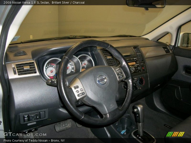 Brillant Silver / Charcoal 2009 Nissan Versa 1.8 SL Sedan