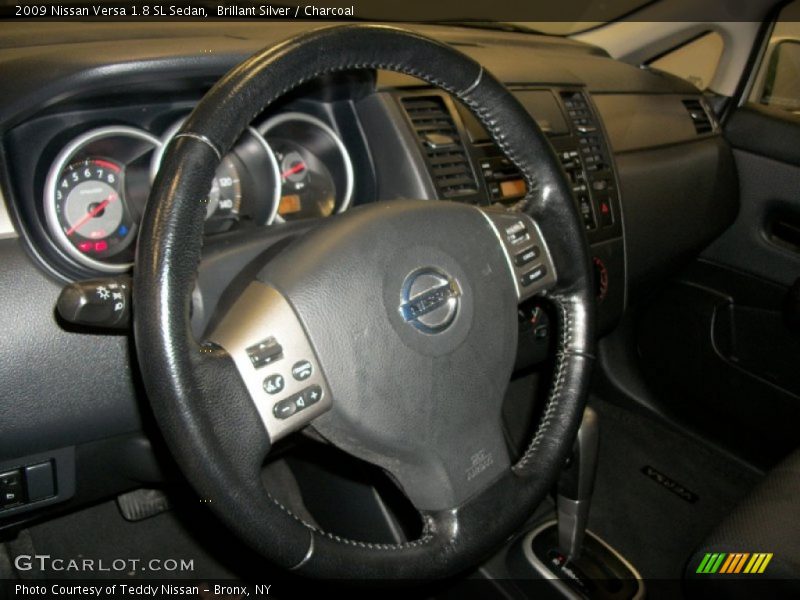 Brillant Silver / Charcoal 2009 Nissan Versa 1.8 SL Sedan