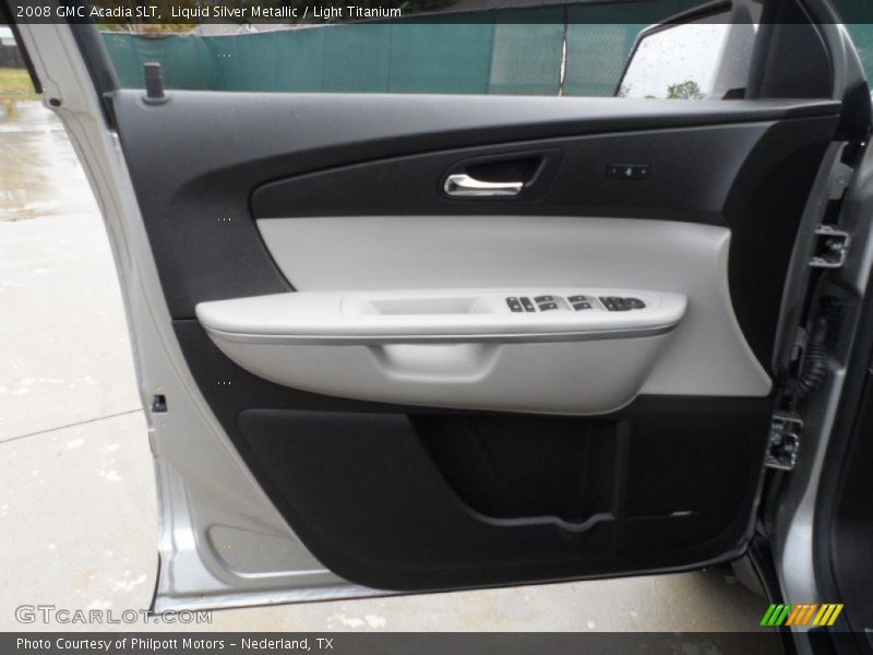 Liquid Silver Metallic / Light Titanium 2008 GMC Acadia SLT