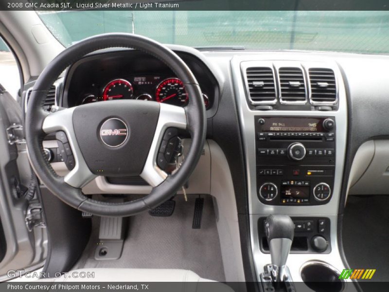 Liquid Silver Metallic / Light Titanium 2008 GMC Acadia SLT