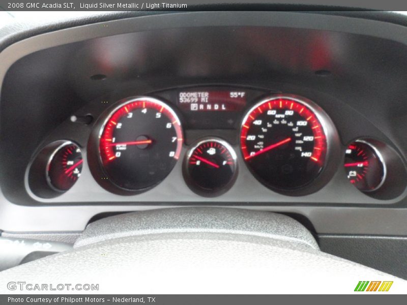 Liquid Silver Metallic / Light Titanium 2008 GMC Acadia SLT