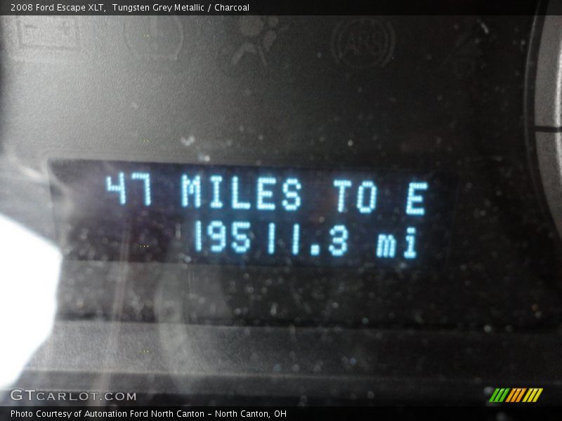Tungsten Grey Metallic / Charcoal 2008 Ford Escape XLT