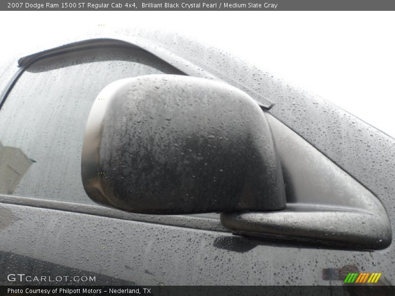Brilliant Black Crystal Pearl / Medium Slate Gray 2007 Dodge Ram 1500 ST Regular Cab 4x4