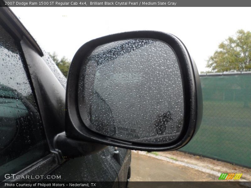 Brilliant Black Crystal Pearl / Medium Slate Gray 2007 Dodge Ram 1500 ST Regular Cab 4x4