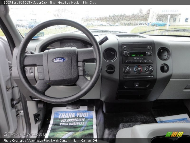 Silver Metallic / Medium Flint Grey 2005 Ford F150 STX SuperCab