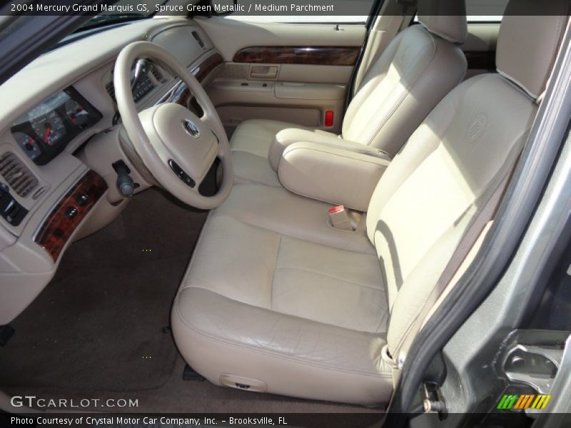 Spruce Green Metallic / Medium Parchment 2004 Mercury Grand Marquis GS