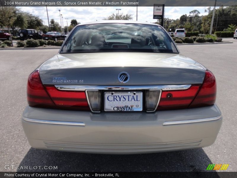 Spruce Green Metallic / Medium Parchment 2004 Mercury Grand Marquis GS