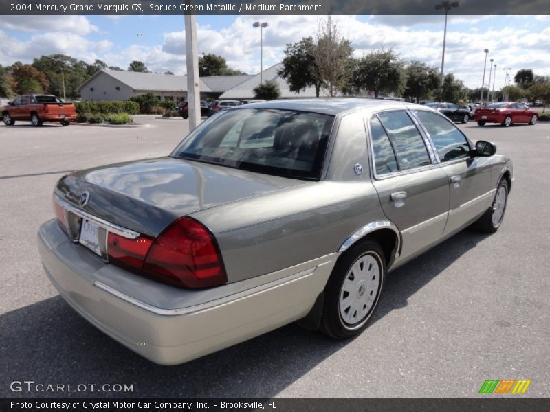 Spruce Green Metallic / Medium Parchment 2004 Mercury Grand Marquis GS