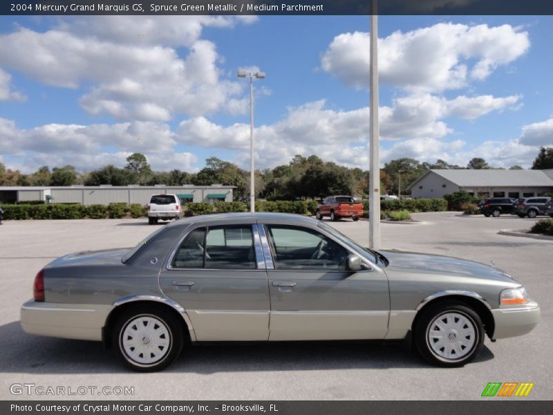 Spruce Green Metallic / Medium Parchment 2004 Mercury Grand Marquis GS