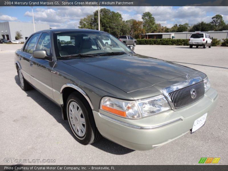 Spruce Green Metallic / Medium Parchment 2004 Mercury Grand Marquis GS