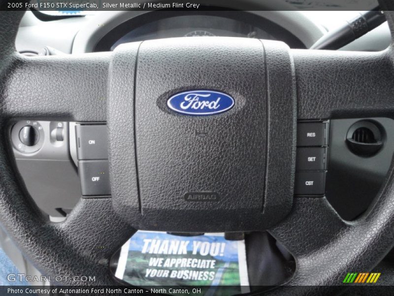 Silver Metallic / Medium Flint Grey 2005 Ford F150 STX SuperCab