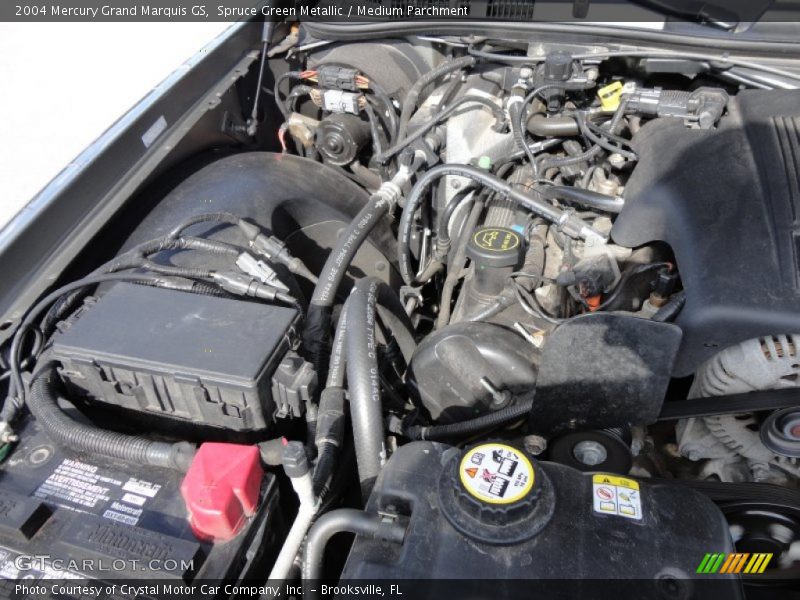 Spruce Green Metallic / Medium Parchment 2004 Mercury Grand Marquis GS