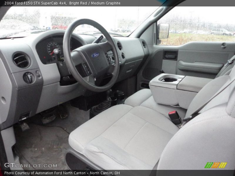 Bright Red / Medium Graphite 2004 Ford F150 STX SuperCab 4x4