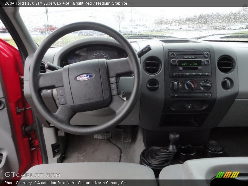 Bright Red / Medium Graphite 2004 Ford F150 STX SuperCab 4x4