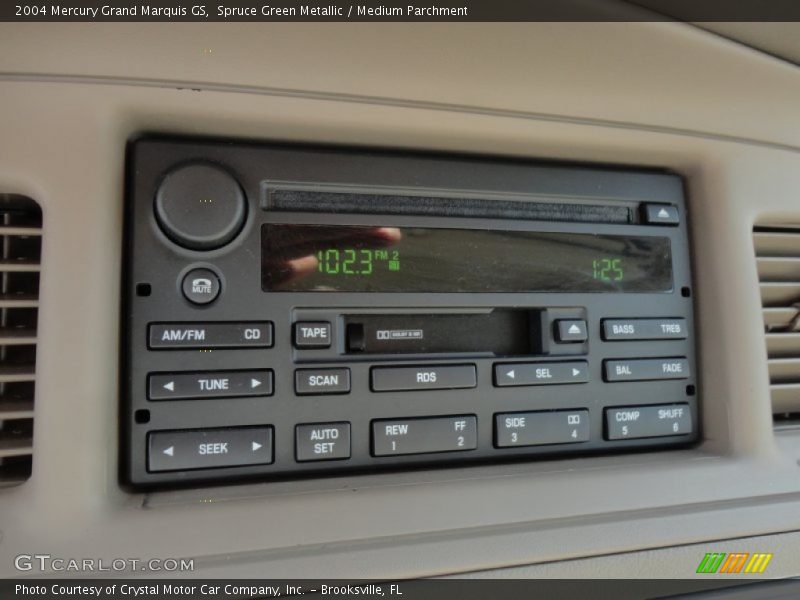 Spruce Green Metallic / Medium Parchment 2004 Mercury Grand Marquis GS