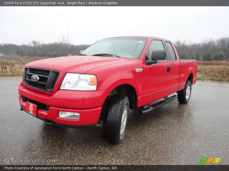 Bright Red / Medium Graphite 2004 Ford F150 STX SuperCab 4x4