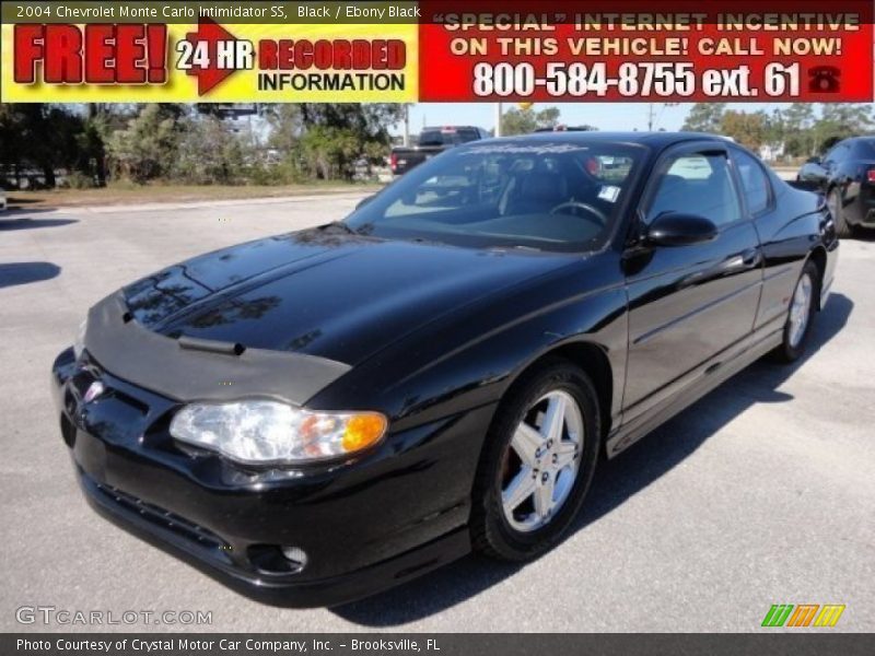 Black / Ebony Black 2004 Chevrolet Monte Carlo Intimidator SS