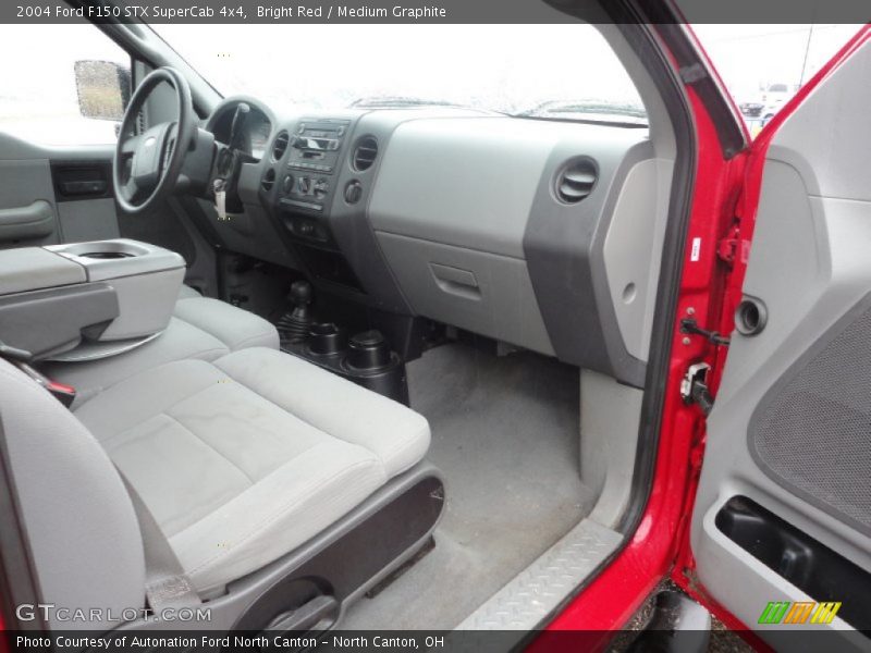 Bright Red / Medium Graphite 2004 Ford F150 STX SuperCab 4x4